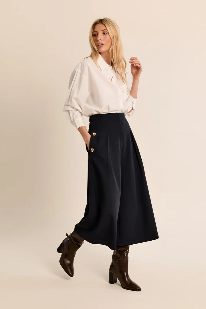 High-waisted Culotte