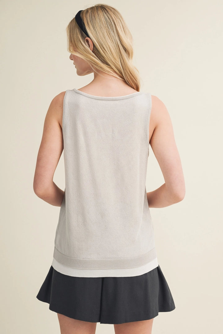 Double Layer Knit Tank