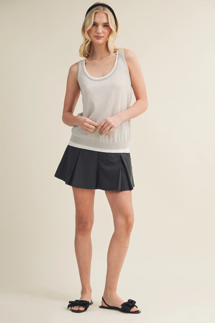 Double Layer Knit Tank