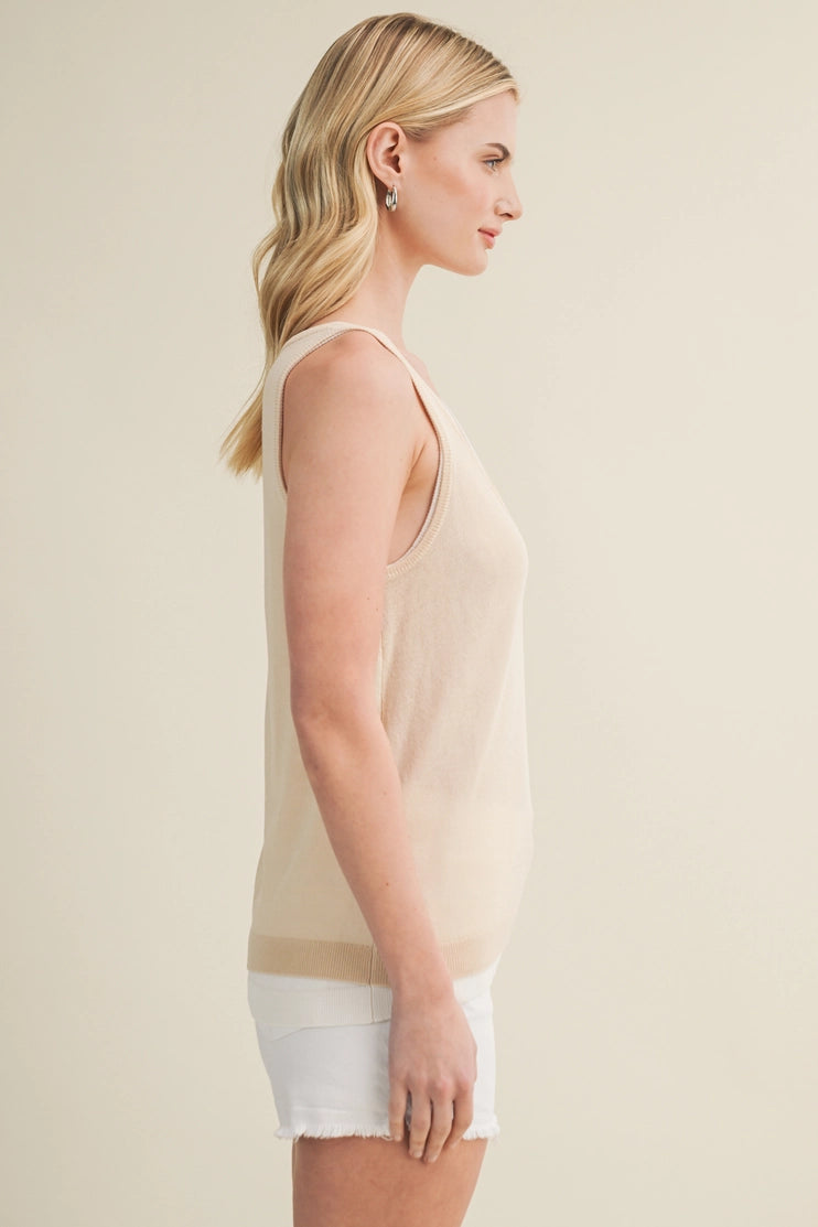 Double Layer Knit Tank