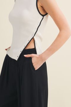 MUSTARD SEED High Waist Wide Leg Pant