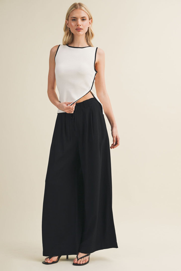 MUSTARD SEED High Waist Wide Leg Pant