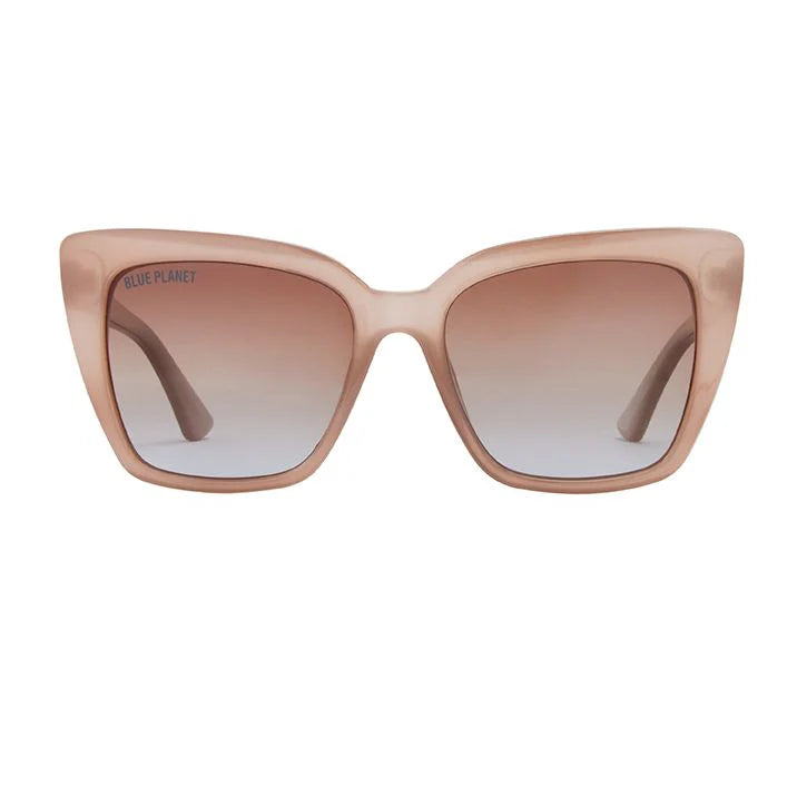 SHYA Milky Beige Gradient Brown - Blue Planet Polarized Sunglasses
